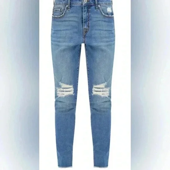 Sofia Vergara Women's Bagi Boyfriend Mid Rise Destructed Jeans Size 10 - Picture 3 of 6